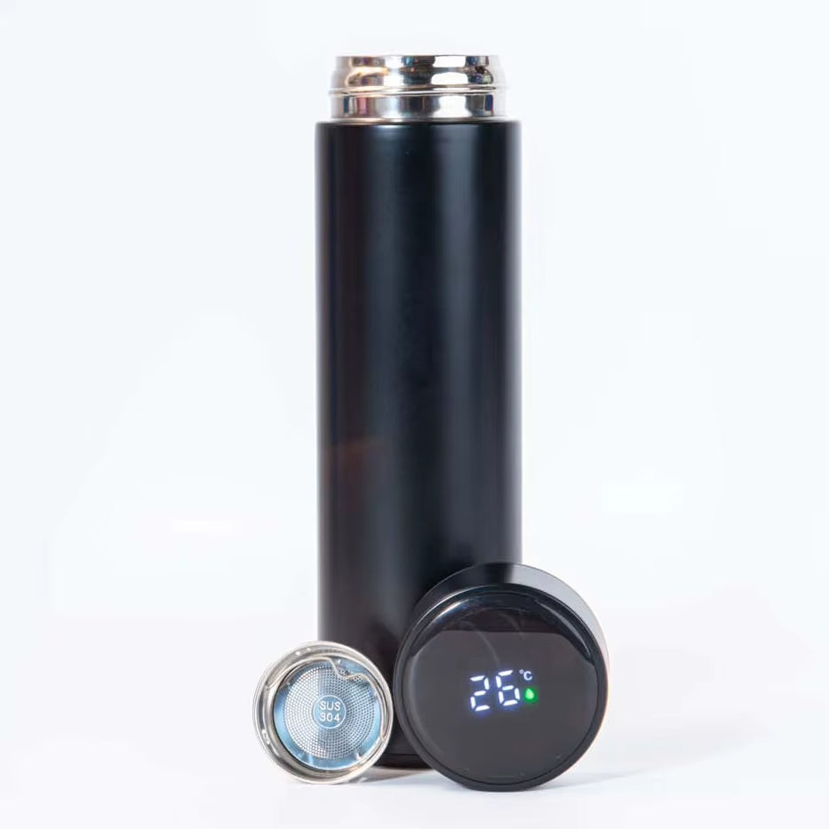 hot sell 500ml fahrenheit smart stainless steel double insulated vacuum thermo water bottle with led temperature display