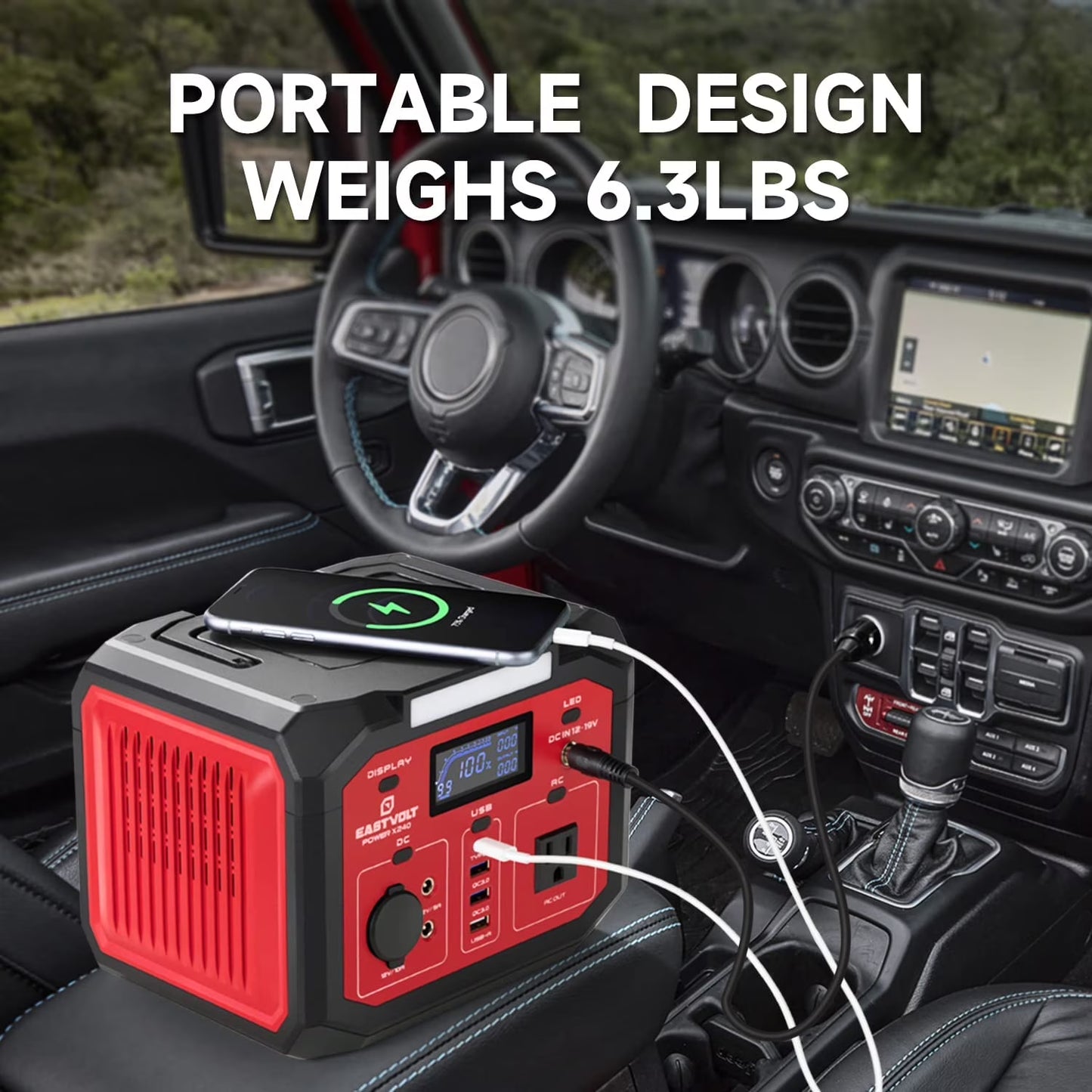 portable power station 240w 201.6wh56000mah lithium-ion battery