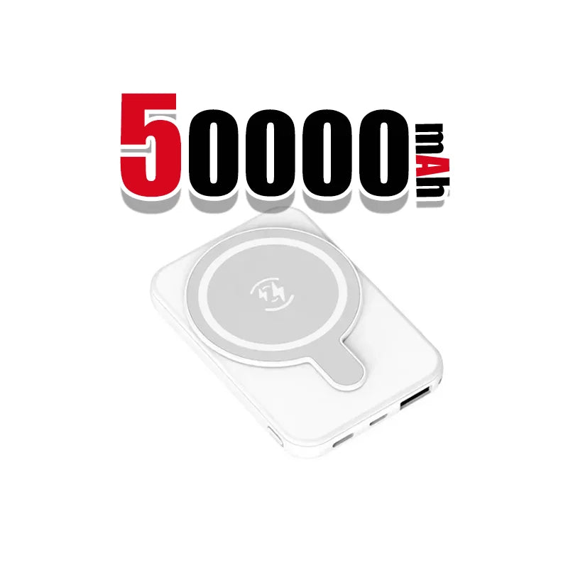 500000Mah Wireless Magnetic Power Bank 22.5W Super Fast Charging Portable External Battery Powerbank for Iphone Samsung