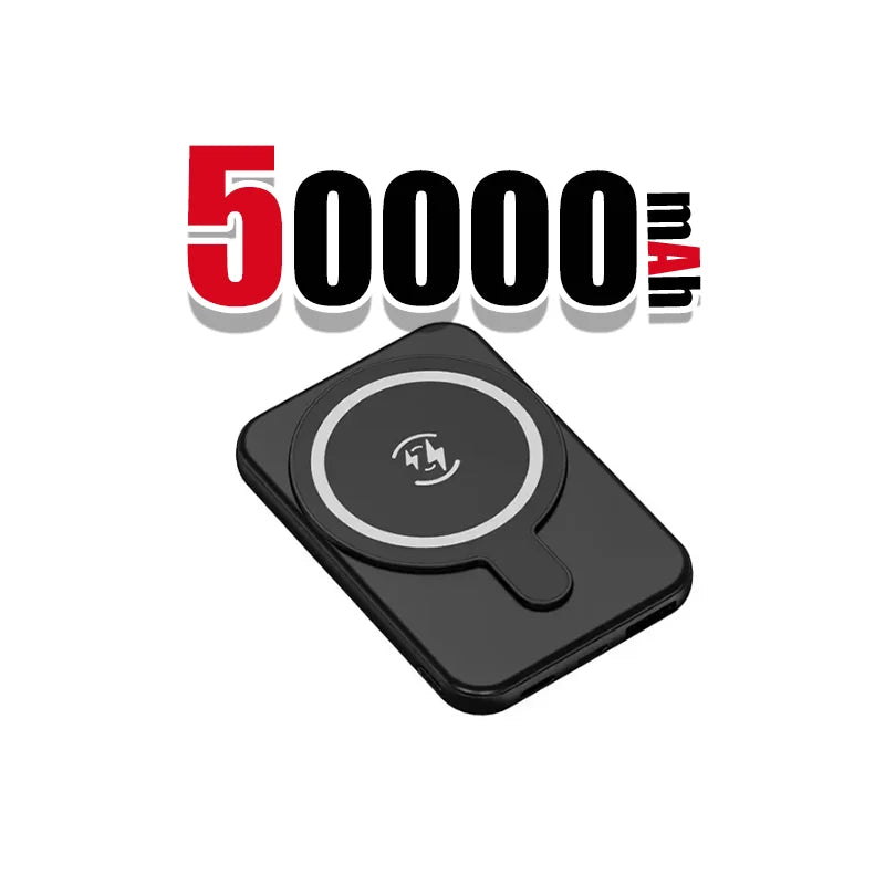 500000Mah Wireless Magnetic Power Bank 22.5W Super Fast Charging Portable External Battery Powerbank for Iphone Samsung