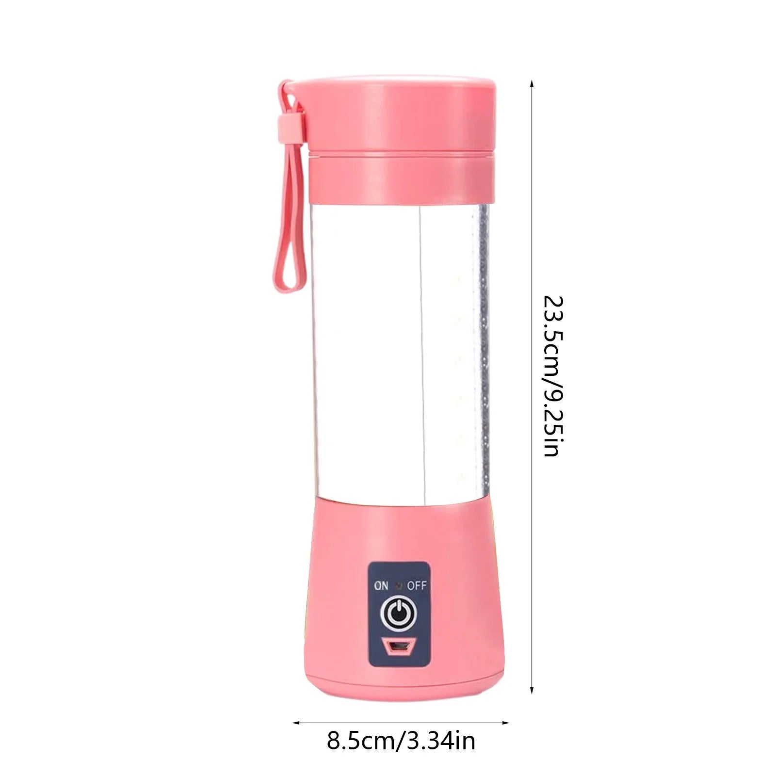 Portable USB Rechargeable Blender, 6-Blade HandhelaPortable USB Rechargeable Blender 6-Blade Handheld Juicer for Shakesd Juicer for Shakes, 380Ml Capacity, Easy Clean,Travel & Outdoor Use