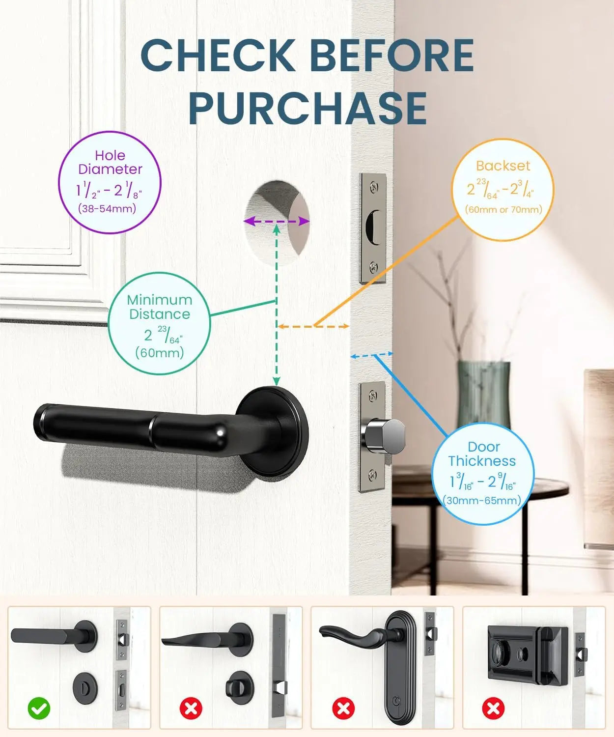 Fingerprint Smart Door Lock with Electronic Keypad - Biometric Smart Digital Door Lock with Code -Auto Lock