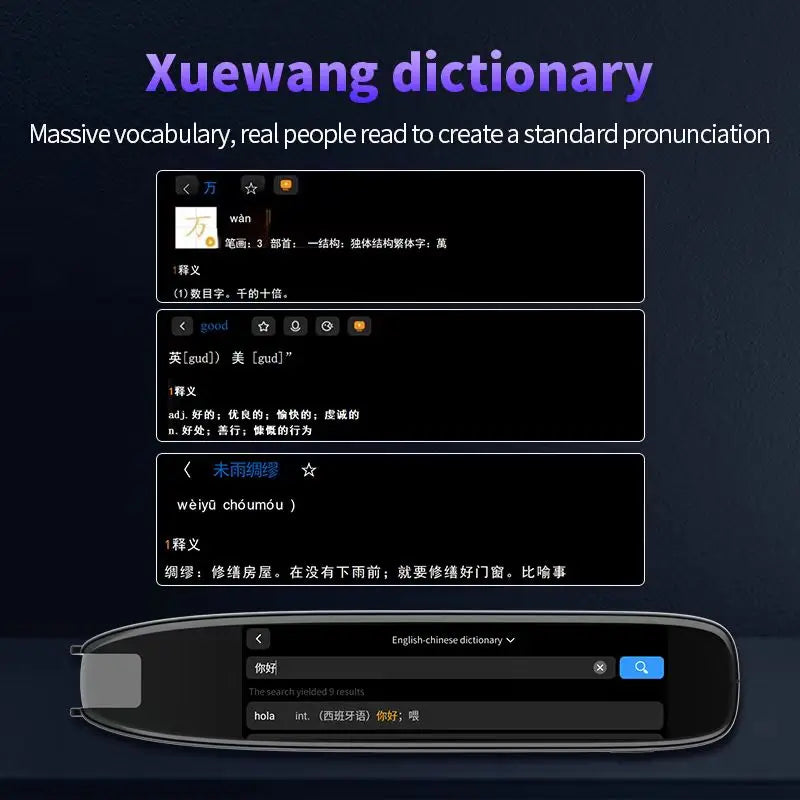 Smart Voice Translator S65 Pro 142 Languages WIFI Scan Translation Pen Scanning Translation Pen for Business Travel Abroad