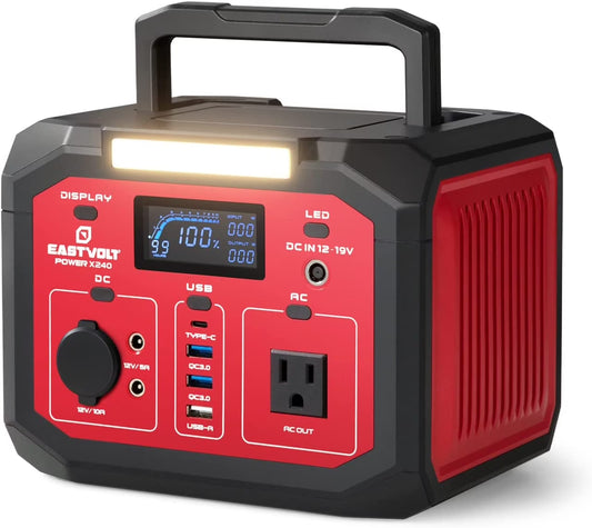 Portable Power Station 240W 201.6Wh56000Mah Lithium-Ion Battery