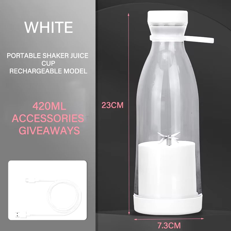 mini fast juice juicer fresh fruits mixer smoothie bottle handheld 6-blade usb rechargeable multifunctional fruit blender