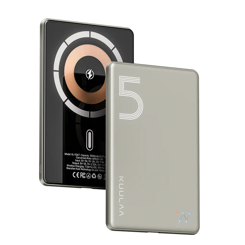 Magnetic Power Bank 5000Mah Magnetic Wireless Phone Charger External Battery 20W Fast Charging for Iphone 17 16 Powerbank