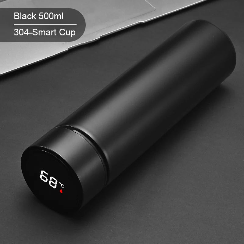 smart digital thermos water bottle stainless steel vacuum flask coffee thermal mug insulated water bottle tumbler drinking cup