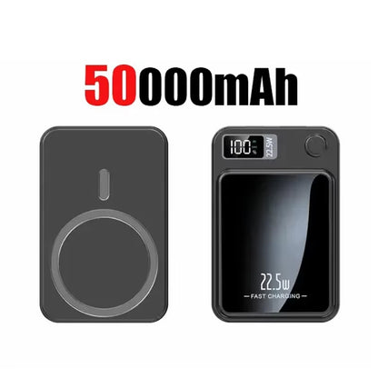 100000Mah Magnetic Power Bank Wireless Fast Charger for Magsafe Mini Portable Power Bank for Iphone Huawei Samsung Android