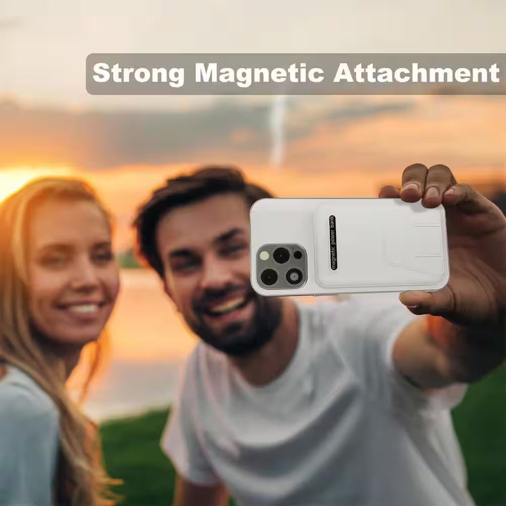 Magnetic Power Bank 10000Mah Wireless Portable Charger with USB-C Cable LED Display 22.5W PD Fast Charging