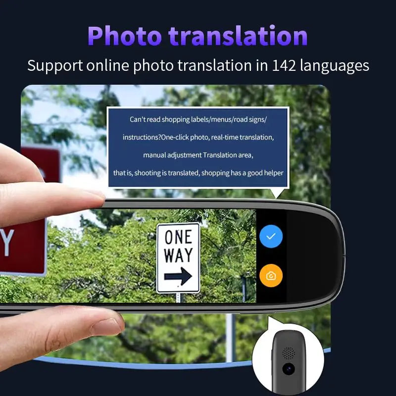 Smart Voice Translator S65 Pro 142 Languages WIFI Scan Translation Pen Scanning Translation Pen for Business Travel Abroad