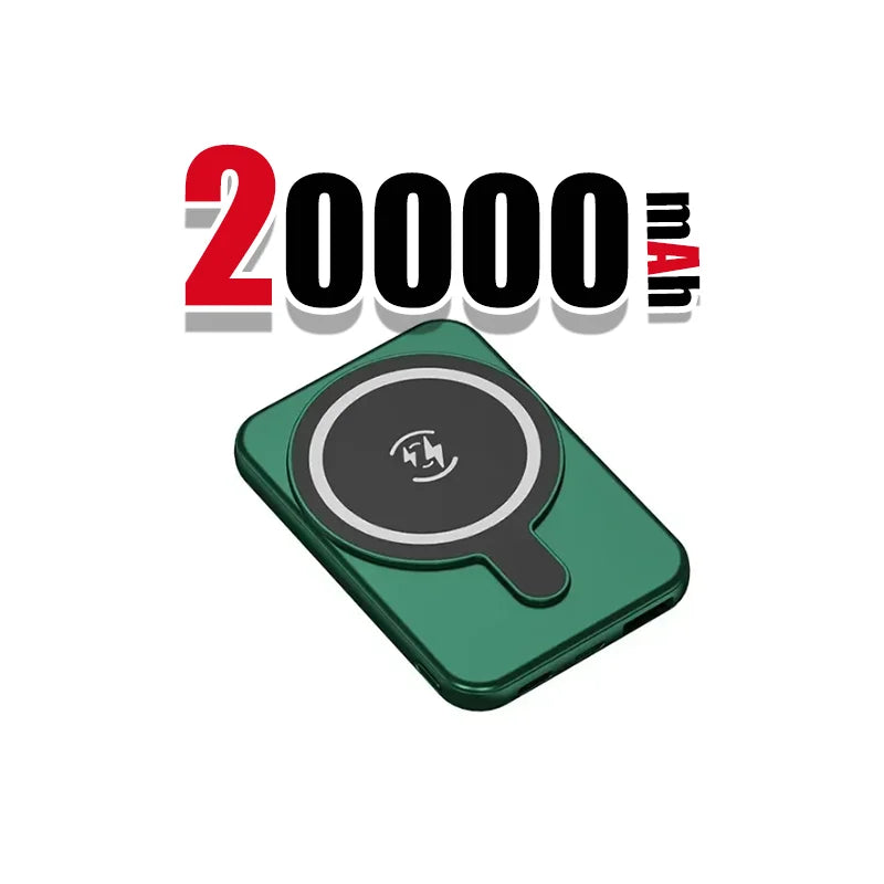 500000mah wireless magnetic power bank 22.5w super fast charging portable external battery powerbank for iphone samsung