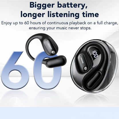 MS190 Wireless Earbuds Open Ear Headphones Sports, Bluetooth Earbuds 6.0, 48H Support 135 AI Languages Translator Earbuds IPX6 Waterproof,Black