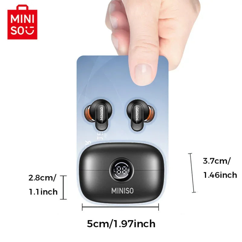 MS105 Wireless Bluetooth Headphones AI Translator Earbuds Nosie Reduction Mic TWS In-Ear Earbuds Soft