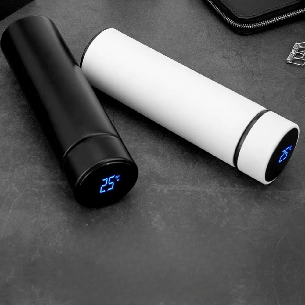 500ml 304 stainless steel insulated cup material intelligent temperature measurement digital display for office car travel use