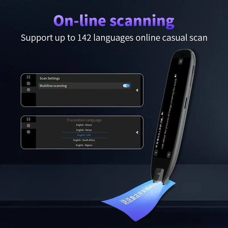 smart voice translator s65 pro 142 languages wifi scan translation pen scanning translation pen for business travel abroad