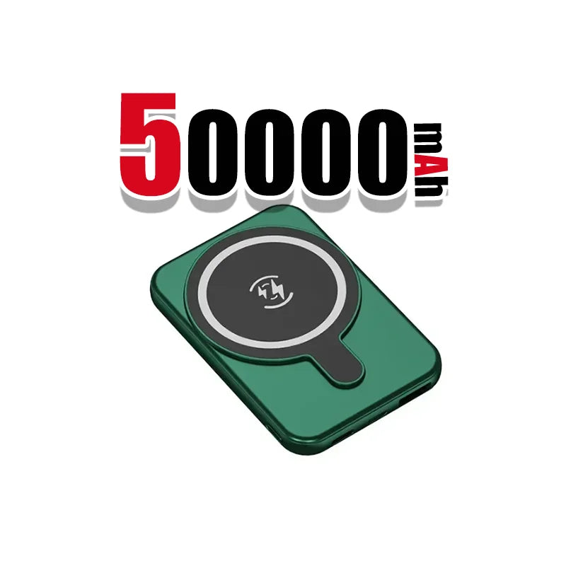 500000Mah Wireless Magnetic Power Bank 22.5W Super Fast Charging Portable External Battery Powerbank for Iphone Samsung