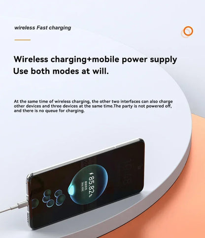 500000Mah Wireless Magnetic Power Bank 22.5W Super Fast Charging Portable External Battery Powerbank for Iphone Samsung