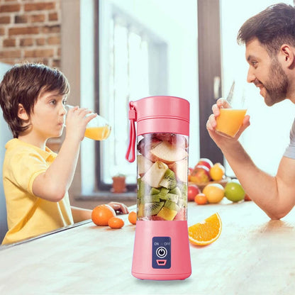 Portable USB Rechargeable Blender 6-Blade Handheld Juicer for Shakes