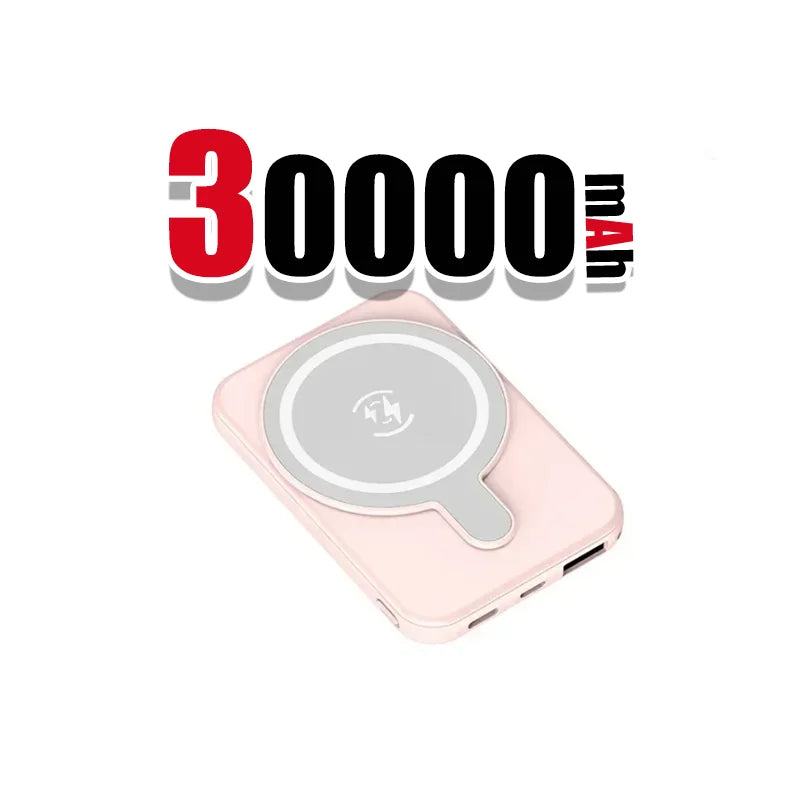 500000mah wireless magnetic power bank 22.5w super fast charging portable external battery powerbank for iphone samsung