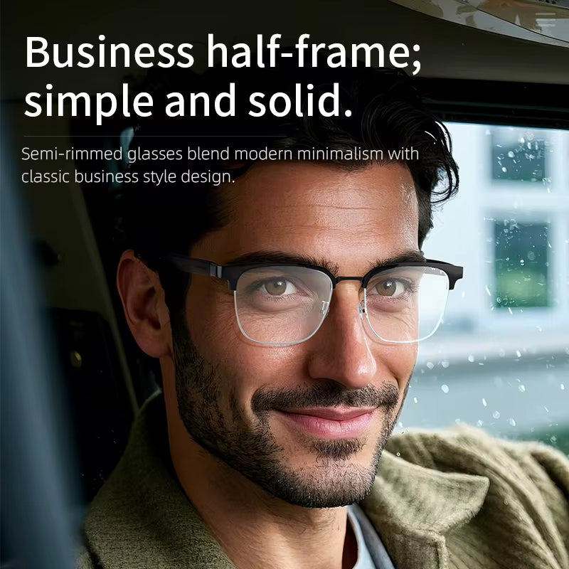 2026 Modular AI Smart Glasses Detachable Frame AI Translation Voice Assistant Audio Eyewear Smart Sunglasses for Men Women Bulk