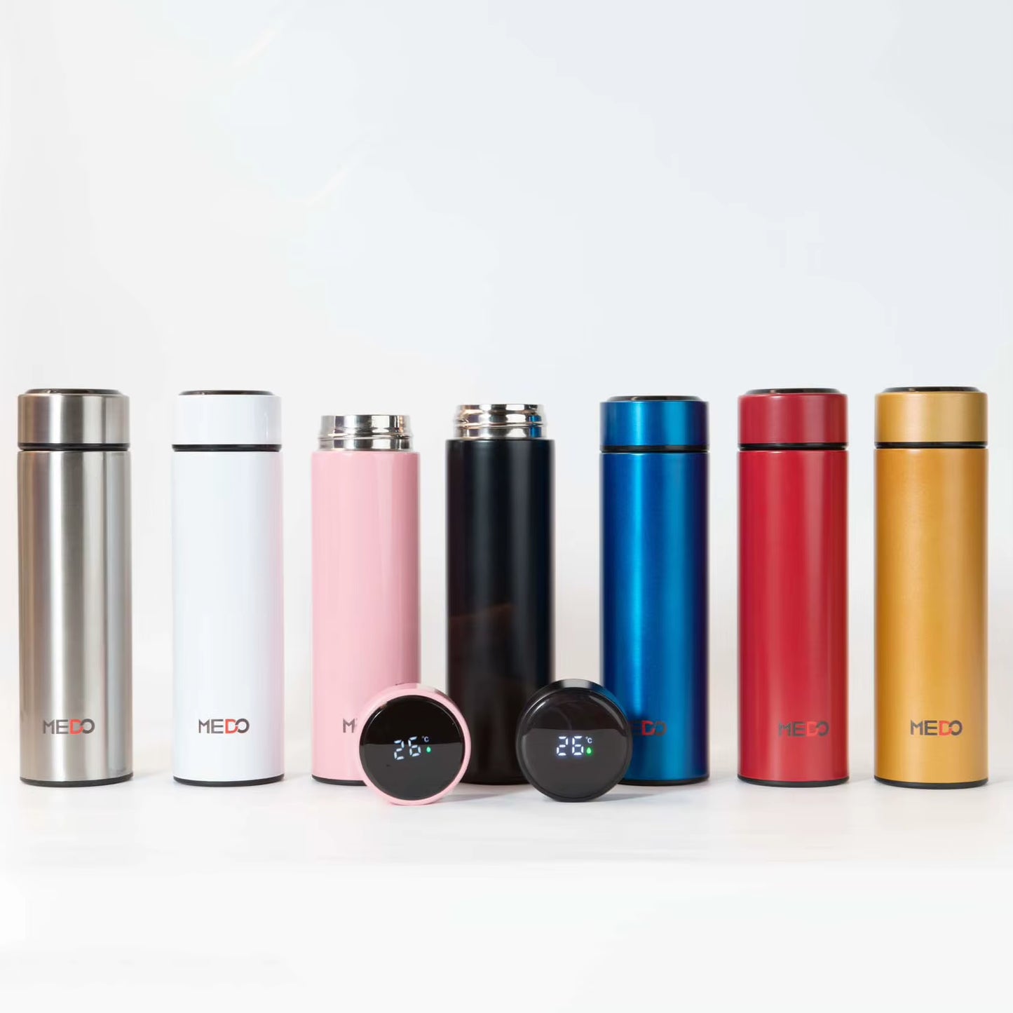 hot sell 500ml fahrenheit smart stainless steel double insulated vacuum thermo water bottle with led temperature display