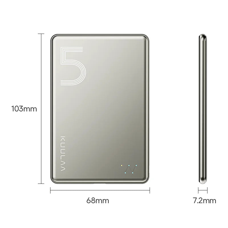 Magnetic Power Bank 5000Mah Magnetic Wireless Phone Charger External Battery 20W Fast Charging for Iphone 17 16 Powerbank