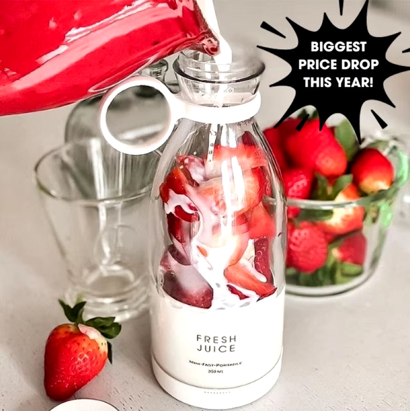 mini fast juice juicer fresh fruits mixer smoothie bottle handheld 6-blade usb rechargeable multifunctional fruit blender