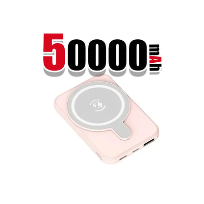 500000Mah Wireless Magnetic Power Bank 22.5W Super Fast Charging Portable External Battery Powerbank for Iphone Samsung